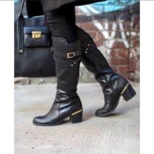 Franco Sarto Talula Leather Knee High Boots US 7M